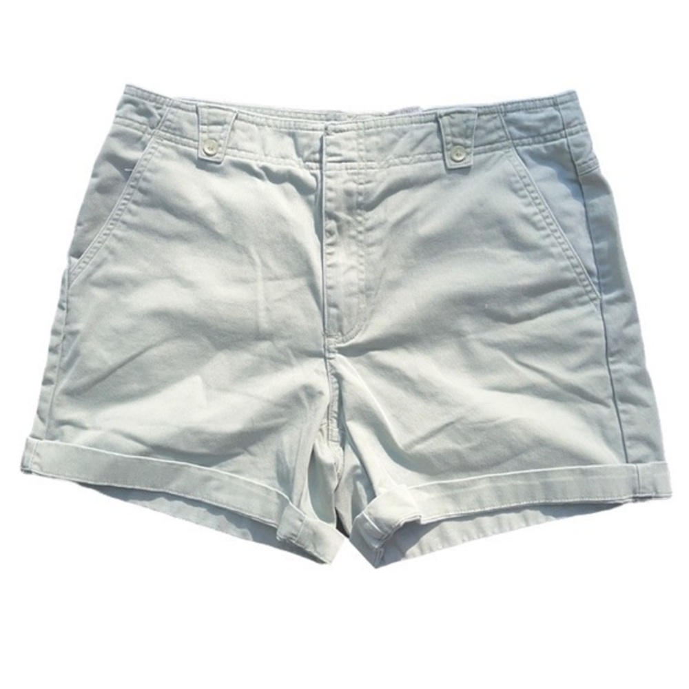 Dockers jean shorts favorite fit cuffed hems,women’s size 8, light green